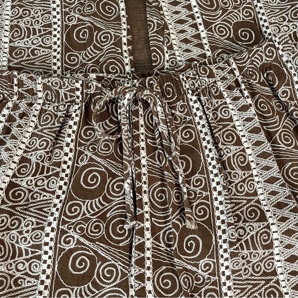 Vintage Boho Patterned High Waisted Pants - Picture 4 of 9